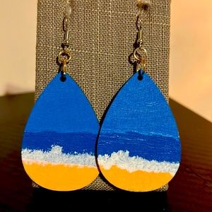 Ocean earrings.
